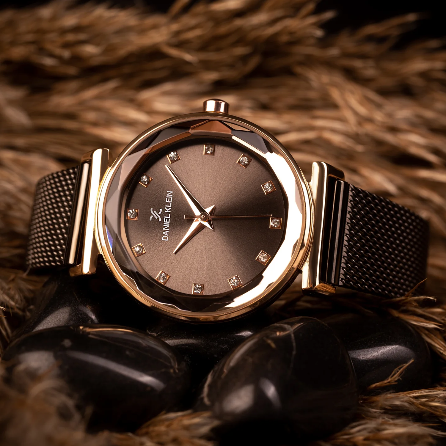 Rose gold Daniel Klein women's watch